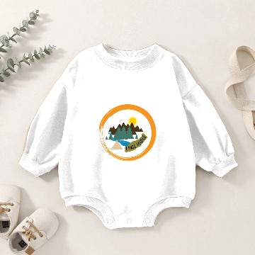 Discover I hate people camping hiking Baby Romper Sweatshirts