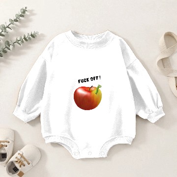 Discover Apple worm fuck off Baby Romper Sweatshirts