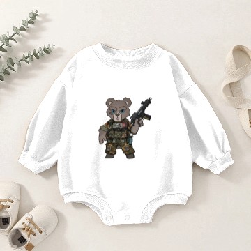 Discover Teddy Tactical Armed Forces Gift Baby Romper Sweatshirts