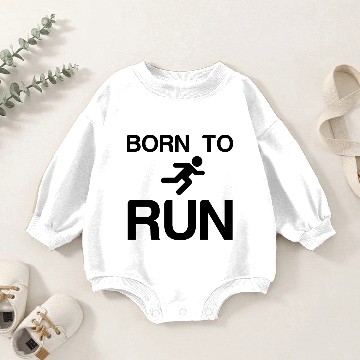 Discover BORN TO RUN Baby Romper Sweatshirts