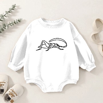 Discover simple cricket 2 colors design Baby Romper Sweatshirts