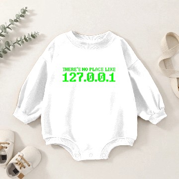 Discover 127.0.0.1 computer nerd outsider computer science Baby Romper Sweatshirts