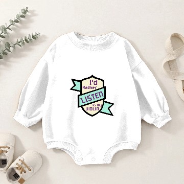 Discover Violin Player Violinist Gift Baby Romper Sweatshirts