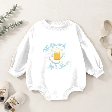 Discover Oktoberfest Baby Romper Sweatshirts White Sausage Beer