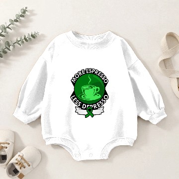 Discover More Espresso Less Depresso - Depression Baby Romper Sweatshirts