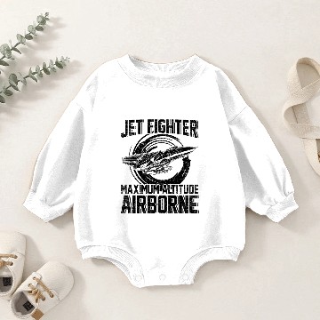 Discover Jet Fighter Air Force Aircraft Aviator Baby Romper Sweatshirts