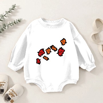 Discover Autumn maple leaves Baby Romper Sweatshirts