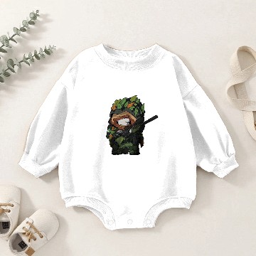 Discover Airsoft - Chibi sniper head Baby Romper Sweatshirts