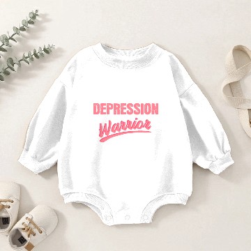 Discover Depression Fighter Depressed Funny saying gift Baby Romper Sweatshirts