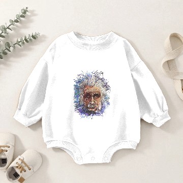 Discover Messy Line :Albert Einstein Baby Romper Sweatshirts