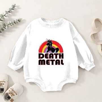 Discover Death Metal Unicorn Baby Romper Sweatshirts
