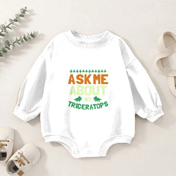 Discover Triceratops Baby Romper Sweatshirts
