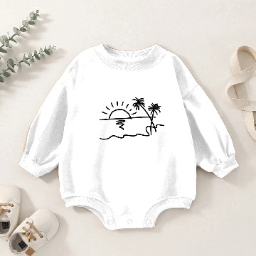 Discover Paradise Baby Romper Sweatshirts