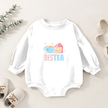 Discover BesTea Cake Slice Dessert Matching Coffee Herb Baby Romper Sweatshirts