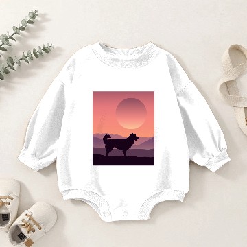 Discover Australian Shepherd Baby Romper Sweatshirts