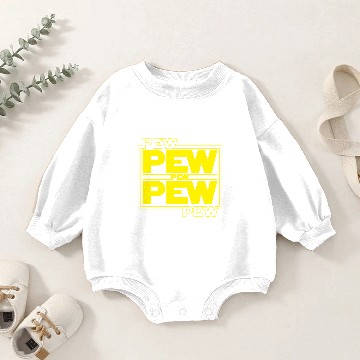 Discover Pew Pew Star | Space Wars Fan | Funny Sci-fi Baby Romper Sweatshirts