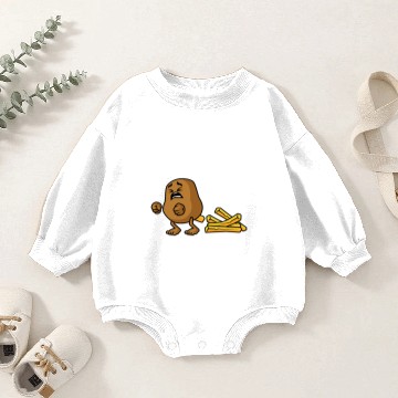 Discover Fries Potato Funny Baby Romper Sweatshirts