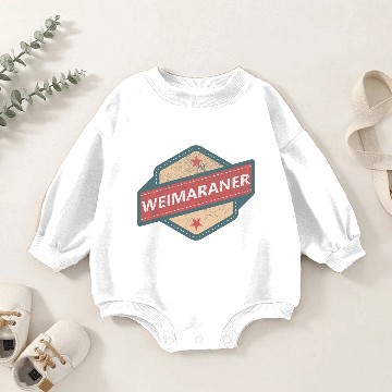 Discover WEIMARANER LOGO Vintage Retro Baby Romper Sweatshirts