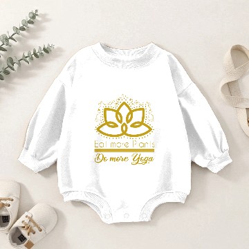 Discover Yoga Plants Baby Romper Sweatshirts