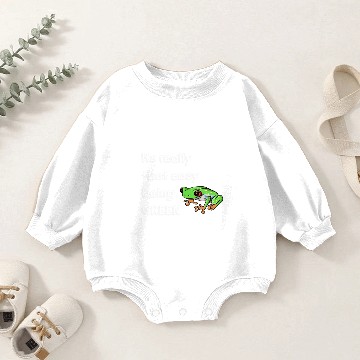 Discover be green frog rain forest eco friendly earth vegan Baby Romper Sweatshirts