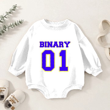 Discover Binary Computer Nerd Computer science Baby Romper Sweatshirts