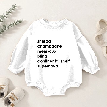 Discover champagne Baby Romper Sweatshirts