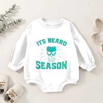 Discover It's Beard Season Movember Day Baby Romper Sweatshirts