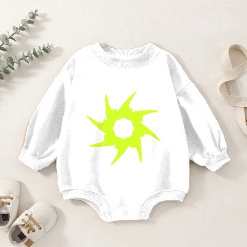 Discover Circle with spines Round yellow Baby Romper Sweatshirts