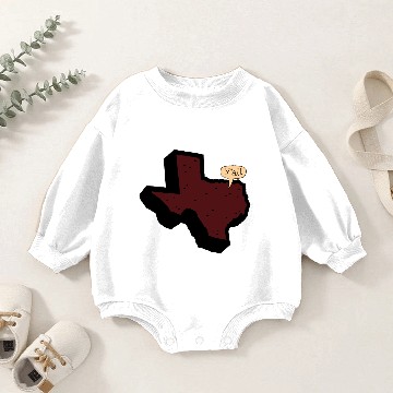 Discover Texas Says Y'all - Maroon Baby Romper Sweatshirts