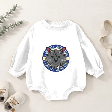Discover Pop Art Maine Coon for Cat Lovers and Owners Gift Baby Romper Sweatshirts