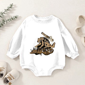 Discover Hyena Baby Romper Sweatshirts