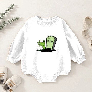 Discover Zombie RIP Baby Romper Sweatshirts