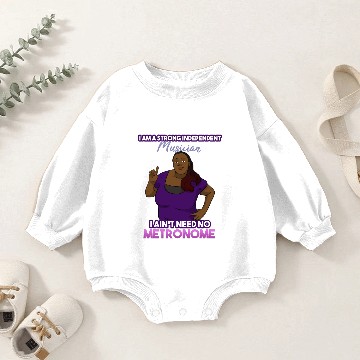 Discover Strong Independent Musician Music Metronome Baby Romper Sweatshirts
