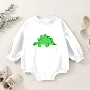 Discover dinosaur, stegosaurus Baby Romper Sweatshirts