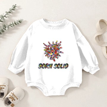 Discover born solid 4 v3 Baby Romper Sweatshirts