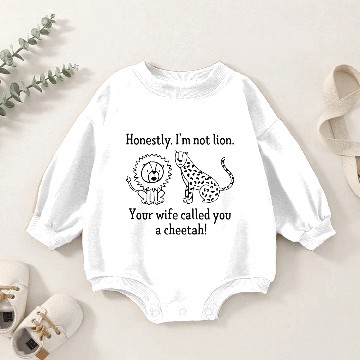 Discover Lion Cheetah Baby Romper Sweatshirts