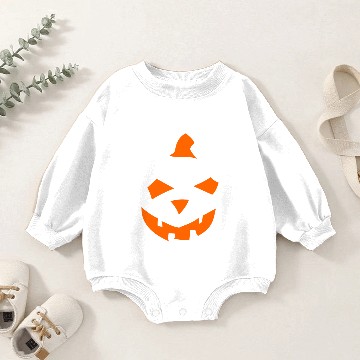 Discover Pumpkin Orange Halloween Baby Romper Sweatshirts