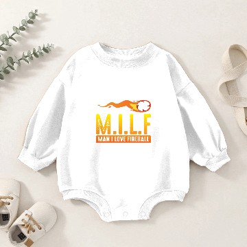Discover MILF Man I Love Fireball Funny ambiguous Baby Romper Sweatshirts