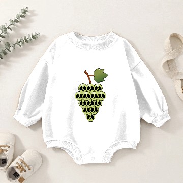 Discover Grape skull Baby Romper Sweatshirts