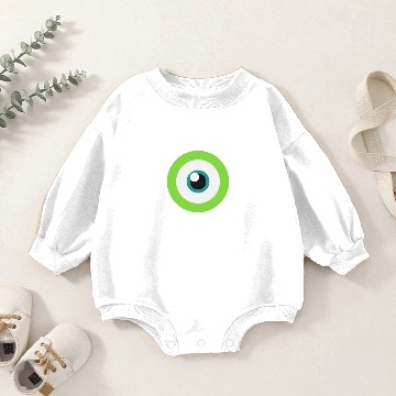Discover Monsters Inc Mike Wazowski Eyeball Baby Romper Sweatshirts