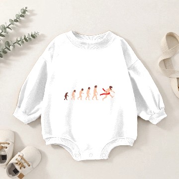 Discover Human Evolution Runner Finisher Funny Gift Idea Baby Romper Sweatshirts