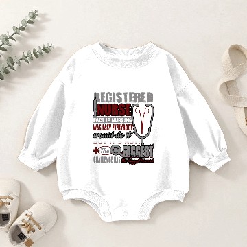 Discover Registered Nurse Fact Baby Romper Sweatshirts
