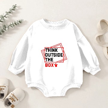 Discover Think Different Clever Border Plate Gift Box Baby Romper Sweatshirts