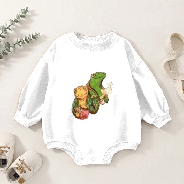 Discover Frog and Toad Baby Romper Sweatshirts