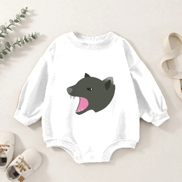 Discover Tasmanian devil head Baby Romper Sweatshirts