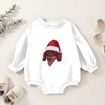 Discover Dachshund Christmas Baby Romper Sweatshirts