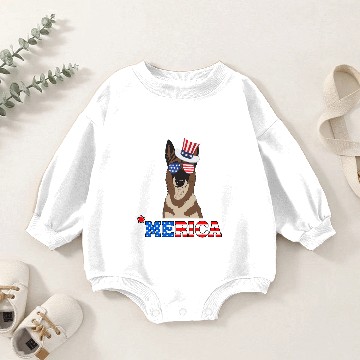 Discover Belgian Malinois Baby Romper Sweatshirts