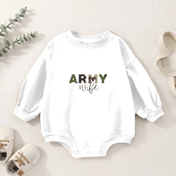 Discover Army wife Baby Romper Sweatshirts