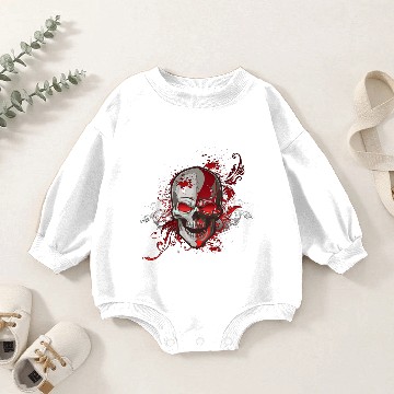 Discover Red Skull Baby Romper Sweatshirts