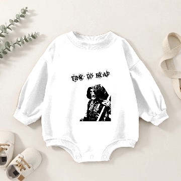 Discover Grim Reaper – Skeleton with Scythe Baby Romper Sweatshirts